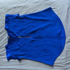 Express blue top. SzM. Worn twice. Like new.